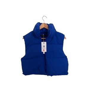 Women's Blue Puffer Vest